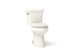 Two-piece elongated toilet, 1.0 gpf