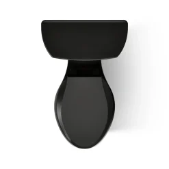 Two-piece elongated toilet, 1.28 gpf