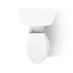 Two-piece elongated toilet, 1.6 gpf