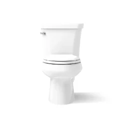 Two-piece elongated toilet, 1.6 gpf