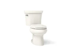Two-piece elongated toilet, 1.28 gpf