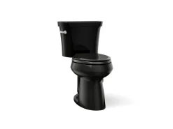 Two-piece elongated toilet, 1.28 gpf