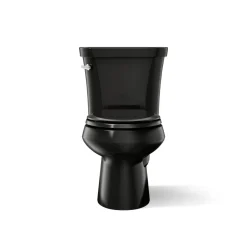 Two-piece elongated toilet, 1.28 gpf