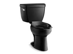 Two-piece elongated toilet, 1.6 gpf