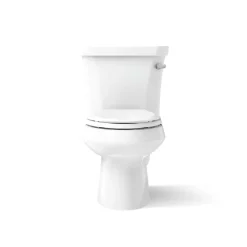 Two-piece elongated toilet, 1.28 gpf