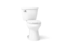 Two-piece elongated toilet, 1.6 gpf