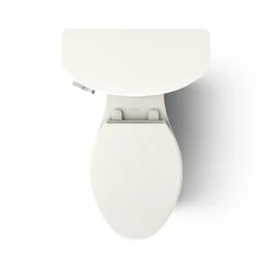 Two-piece elongated toilet, 1.6 gpf