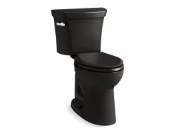 Two-piece elongated toilet, 1.0 gpf
