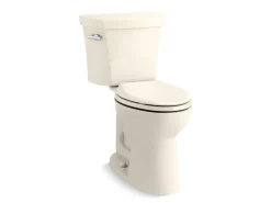 Two-piece elongated toilet, 1.0 gpf