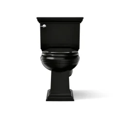 Two-piece round-front toilet, 1.28 gpf