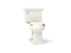 Two-piece round-front toilet, 1.28 gpf