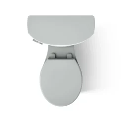 Two-piece round-front toilet, 1.28 gpf