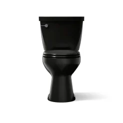 Two-piece round-front toilet, 1.28 gpf