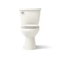 Two-piece round-front toilet, 1.28 gpf