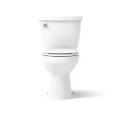 Two-piece round-front toilet, 1.6 gpf