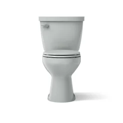Two-piece round-front toilet, 1.6 gpf