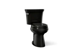 Two-piece round-front toilet, 1.28 gpf