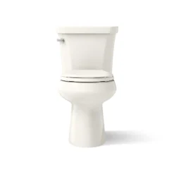 Two-piece round-front toilet, 1.28 gpf