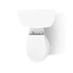 Two-piece round-front toilet, 1.6 gpf
