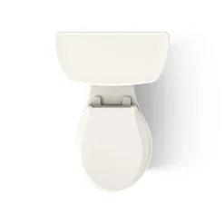 Two-piece round-front toilet, 1.6 gpf