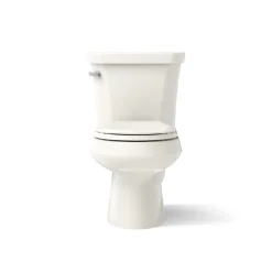Two-piece round-front toilet, 1.6 gpf