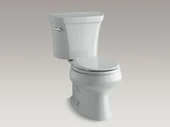 Two-piece round-front toilet, 1.6 gpf