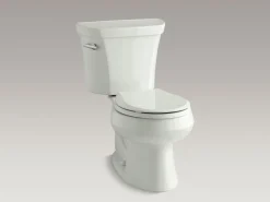 Two-piece round-front toilet, 1.6 gpf