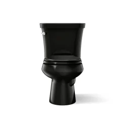 Two-piece round-front toilet, 1.28 gpf