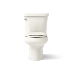 Two-piece round-front toilet, 1.28 gpf
