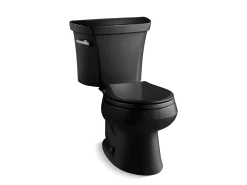 Two-piece round-front toilet, 1.28 gpf