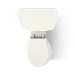 Two-piece round-front toilet, 1.28 gpf