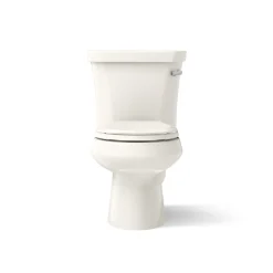 Two-piece round-front toilet, 1.28 gpf