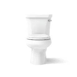 Two-piece round-front toilet, 1.28 gpf