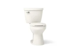 Two-piece round-front toilet, 1.6 gpf