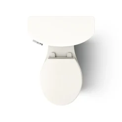 Two-piece round-front toilet, 1.6 gpf
