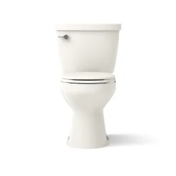 Two-piece round-front toilet, 1.6 gpf