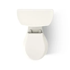 Two-piece round-front toilet, 1.28 gpf