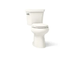 Two-piece round-front toilet, 1.28 gpf