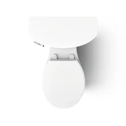 Two-piece round-front toilet, 1.28 gpf