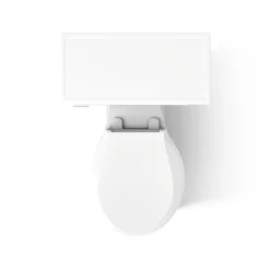 Two-piece round-front toilet, 1.28 gpf