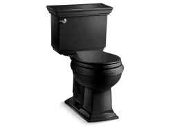 Two-piece round-front toilet, 1.28 gpf