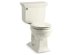 Two-piece round-front toilet, 1.28 gpf
