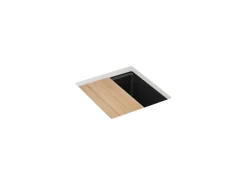 17-1/2" undermount bar sink with accessories