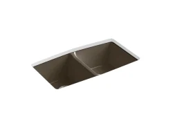 33" undermount double-bowl kitchen sink