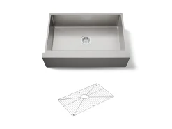 32-1/2" undermount single-bowl farmhouse kitchen sink