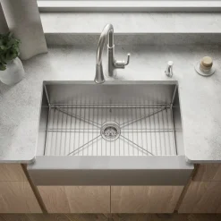 32-1/2" undermount single-bowl farmhouse kitchen sink