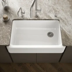 35-11/16" undermount single-bowl farmhouse kitchen sink