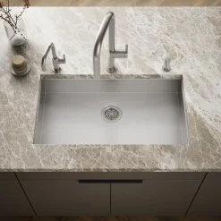32" undermount single-bowl kitchen sink