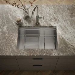 27-3/4" undermount single-bowl kitchen sink