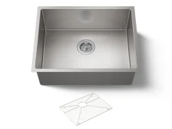 24" undermount single-bowl kitchen sink